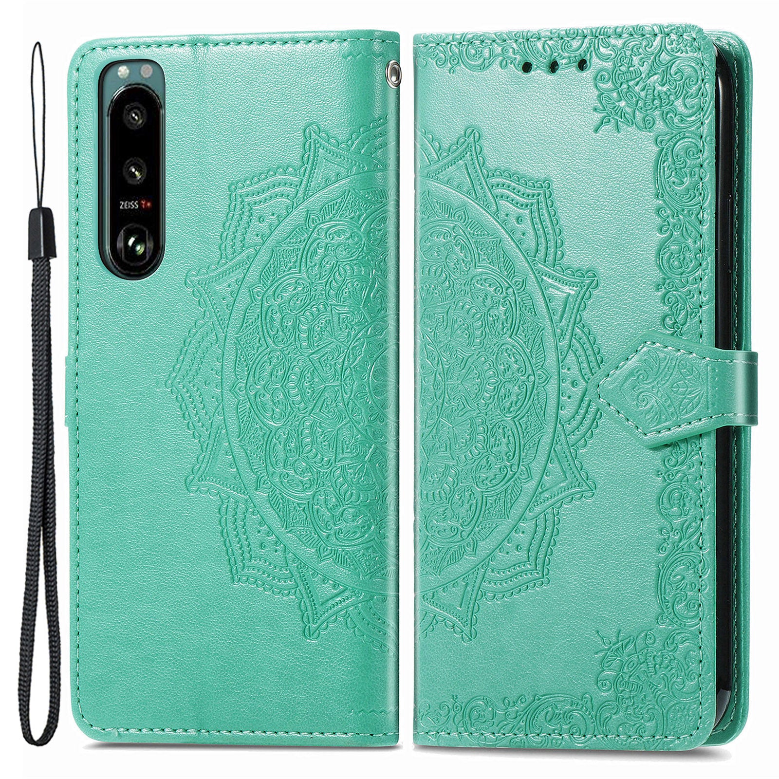 For Sony Xperia 5 IV 5G Embossed Mandala Pattern Phone Cover Shell Magnetic Clasp Wallet Stand Function PU Leather Flip Phone Case For Sony Xperia 5 IV 5G Embossed Mandala Pattern Phone Cover Shell Magnetic Clasp Wallet Stand Function PU Leather Flip Phone Case